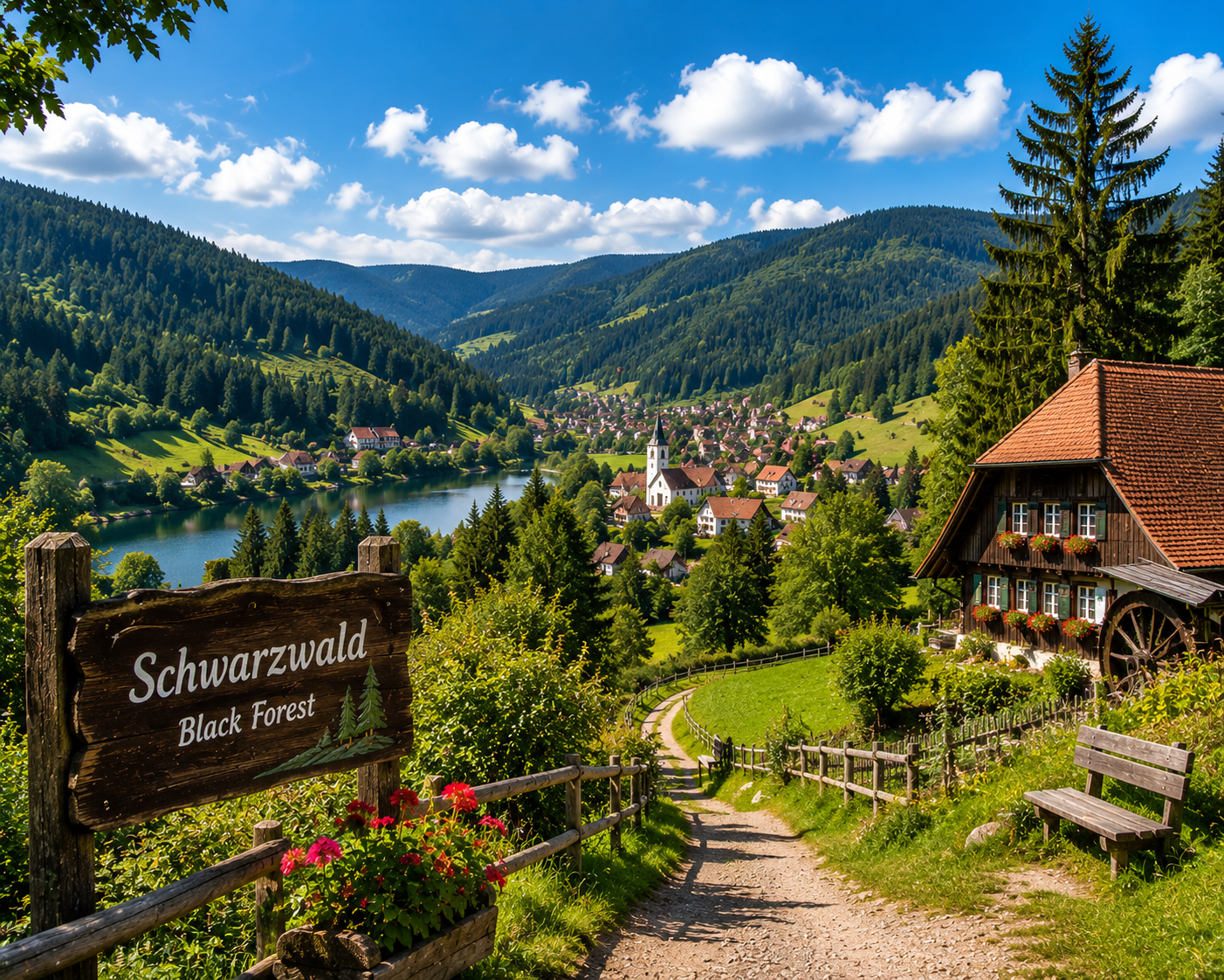 Forest landscape for Black Forest edge day trip from Stuttgart