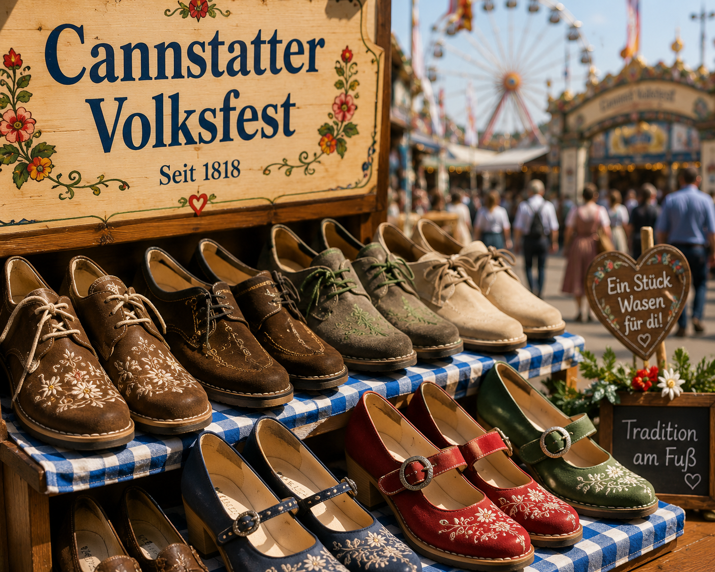 Comfortable shoes for Cannstatter Volksfest walking and beer tents