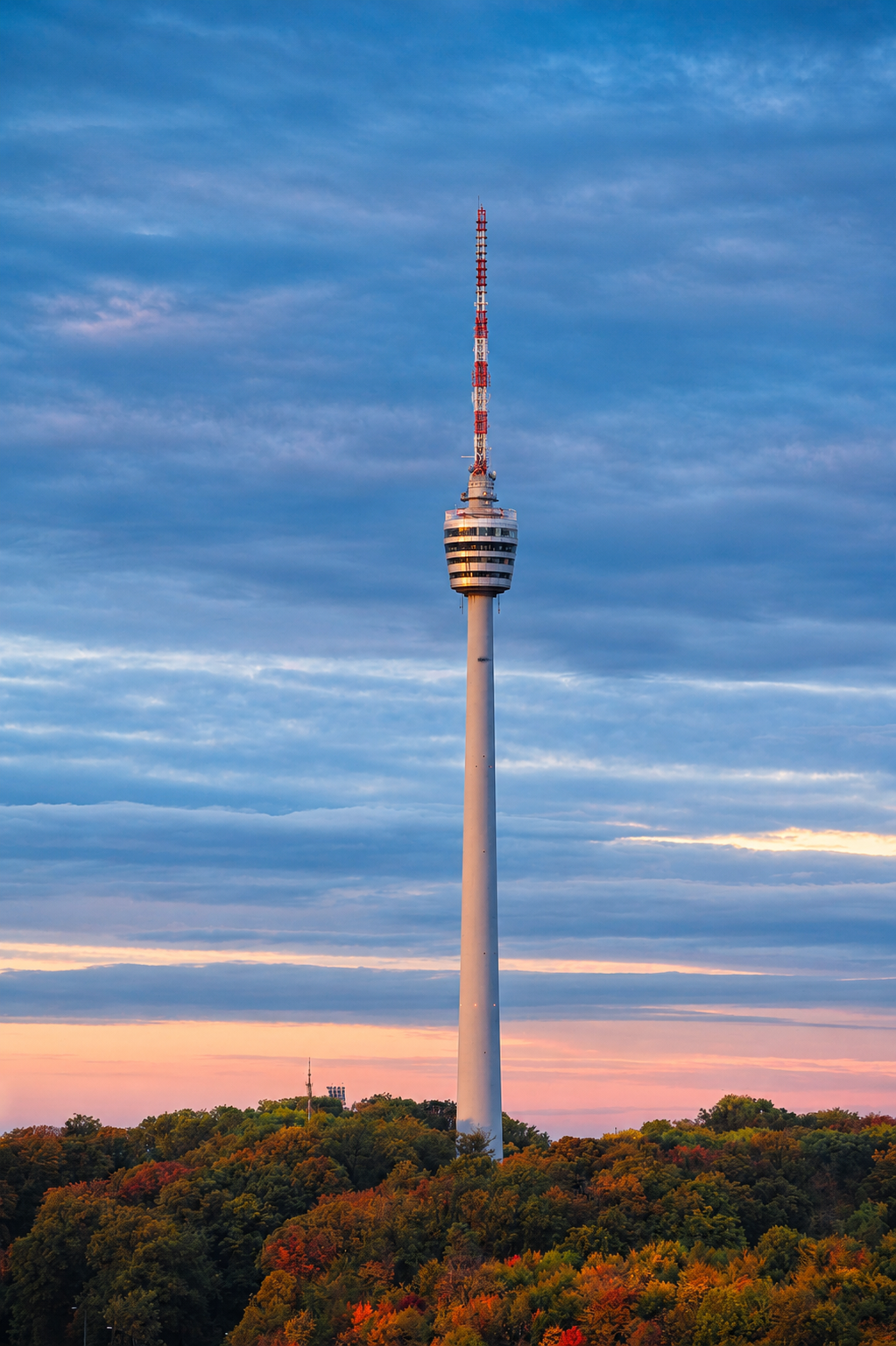 Viewpoint landscape for Stuttgart Fernsehturm and city views
