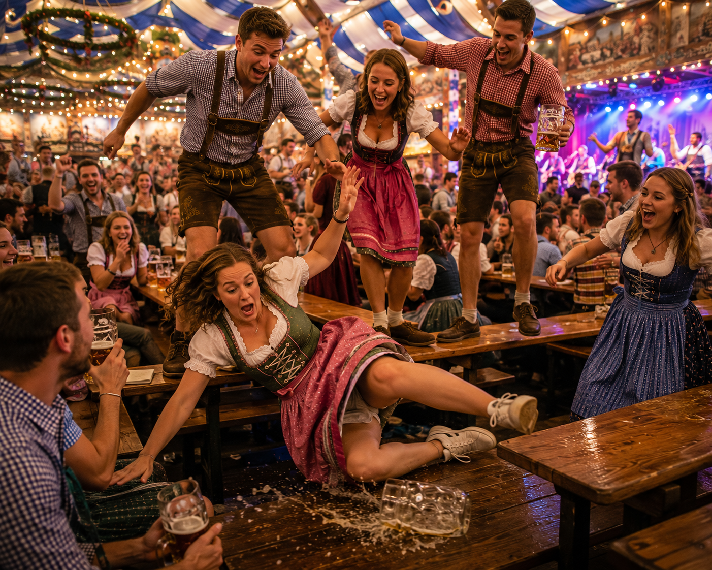 Festival crowd with live music atmosphere