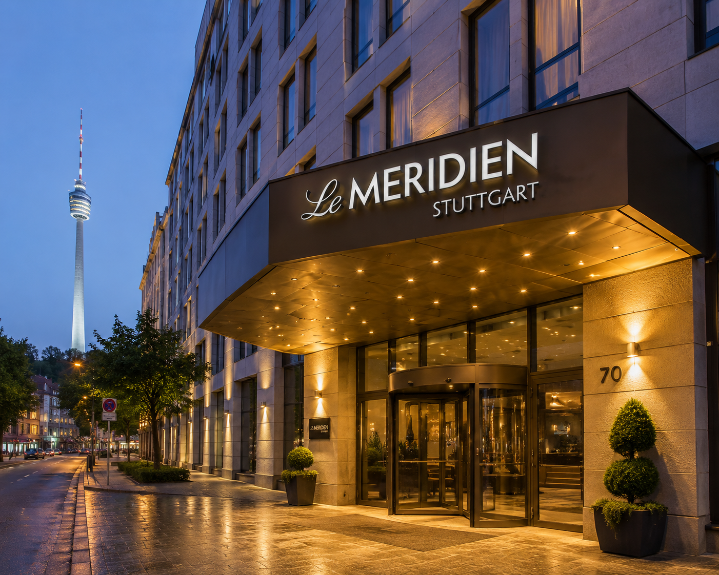Elegant hotel lobby suitable for Stuttgart accommodation planning