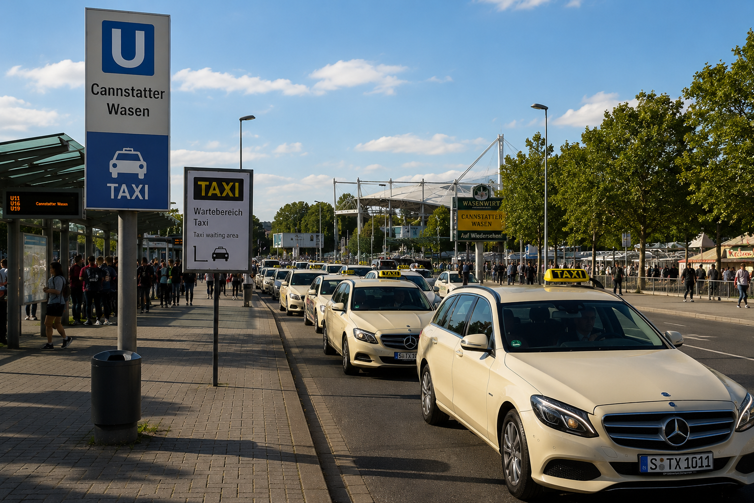 Stuttgart city travel atmosphere for planning beer tent visits